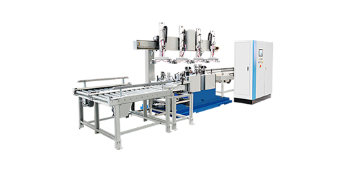 全自動輪轂平衡端徑跳打標(biāo)檢測線
